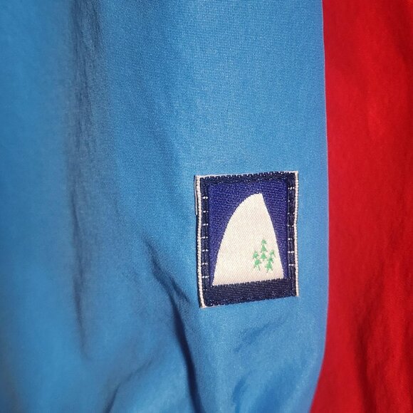 Sierra Designs Anorak Jacket Mens Large Red Blue Colorblock Pullover Nylon - Picture 9 of 11